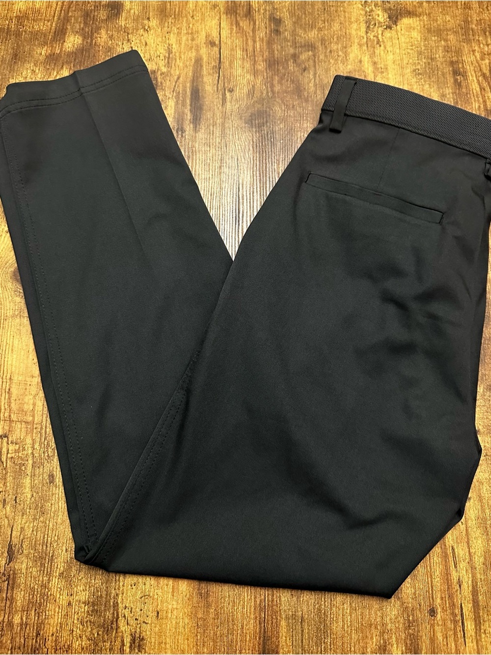 Men's Tailored Black Dress Pants - Sleek Professional Style